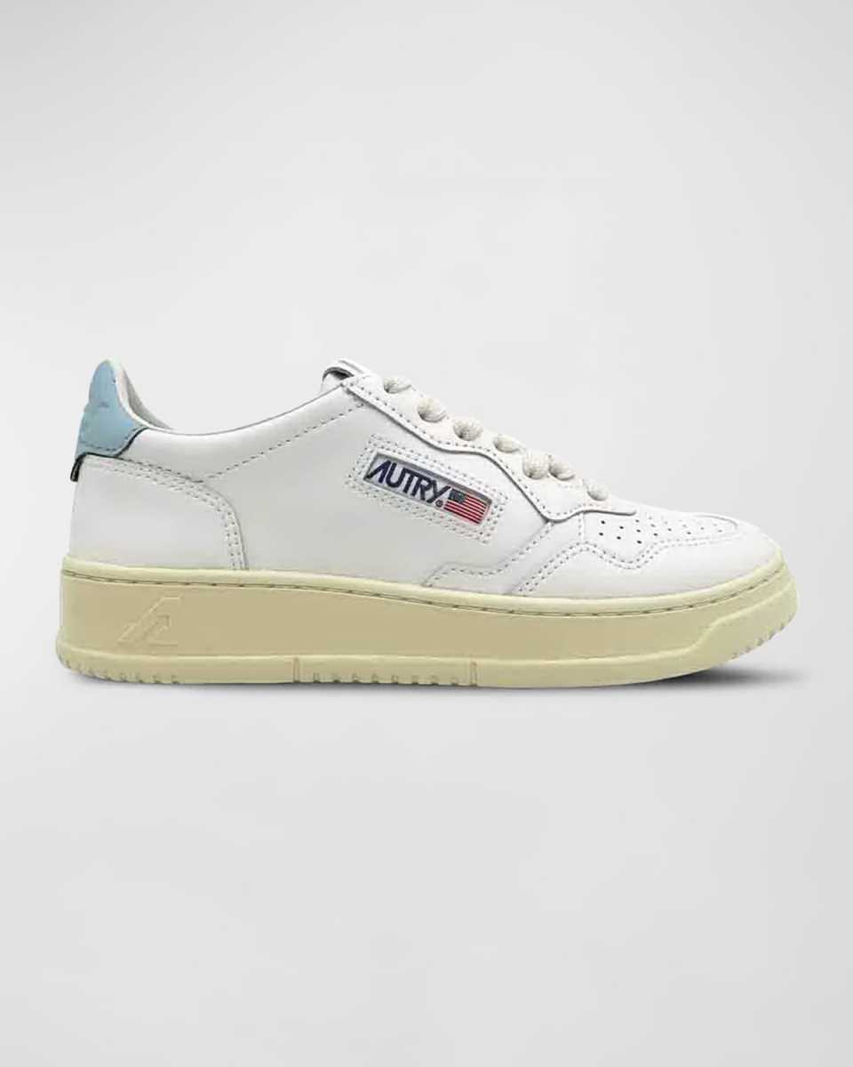 Medalist Low-Top Bicolor Leather Sneakers